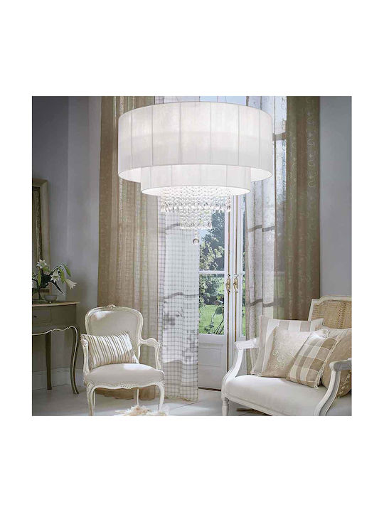 Ideal Lux Opera SP4 Πολυέλαιος 4xE27 με Καπέλα Λευκός 182179